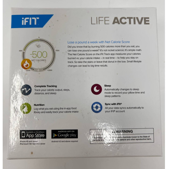 iFit Act Activity Tracker Pod and‎ Two Black Bands Small Large - Picture 2 of 5